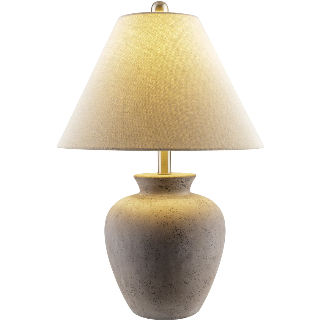 Calico Ceramic And Metal Table Lamp